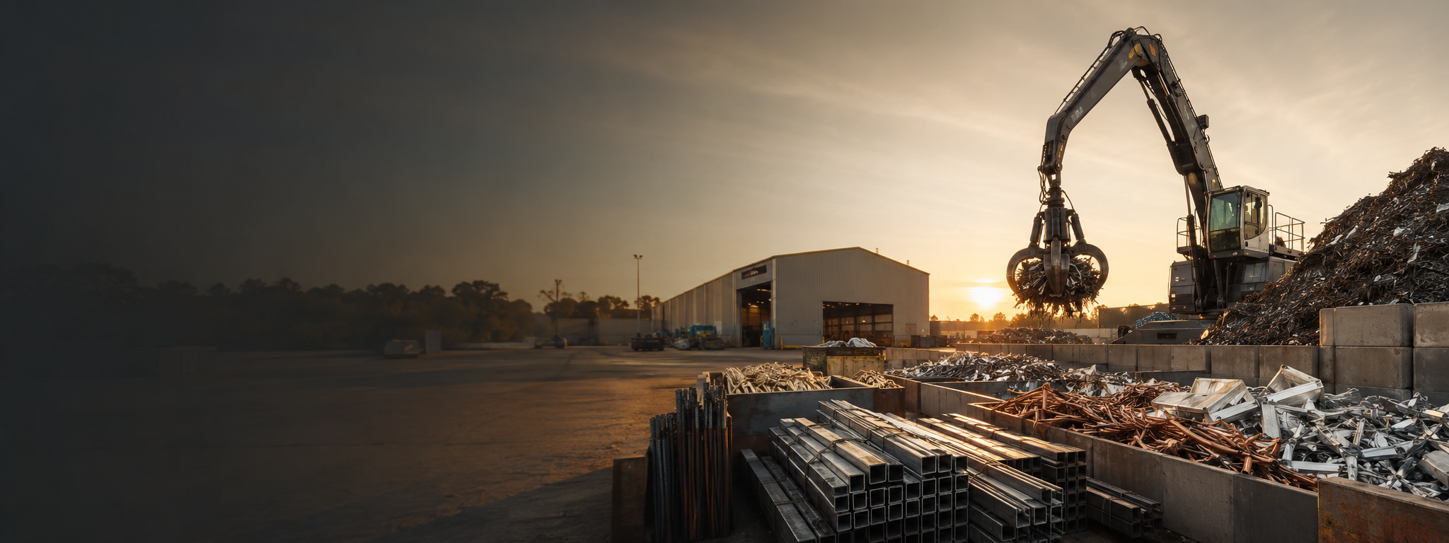 Scrap metal recycling yard at Kidd Metals in Campbellfield